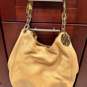 Michael Kors Tan Leather Shoulder Bag